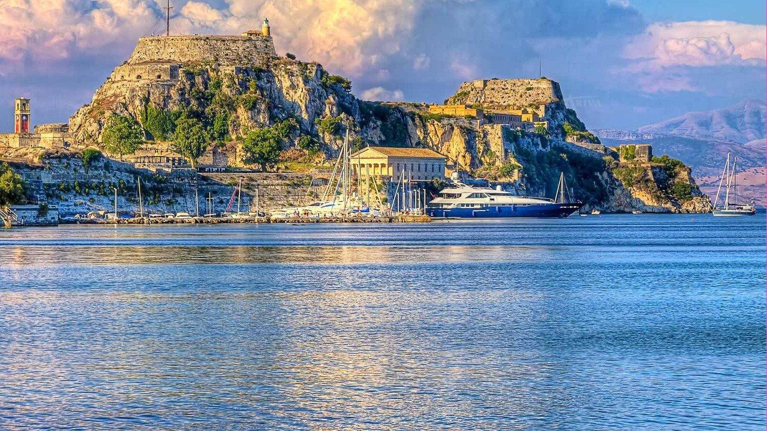 Yachts In Corfu Islands.